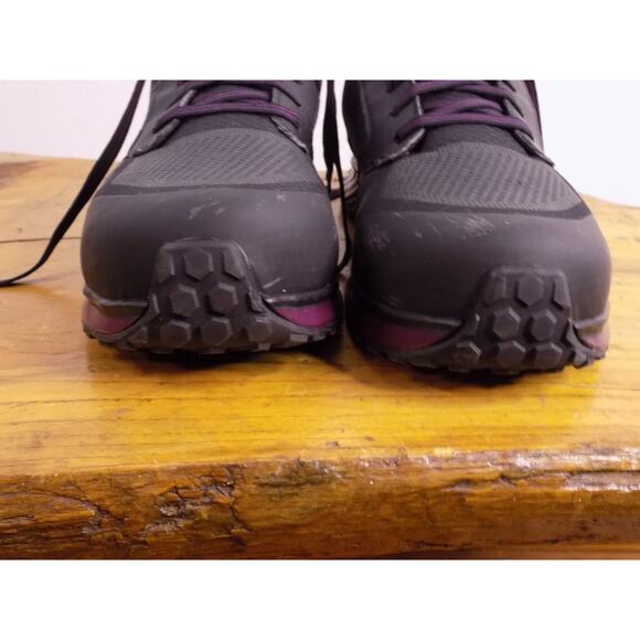 Timberland Womens size 9 Reaxion Composite Toe Work sneaker black/purple - Picture 4 of 6